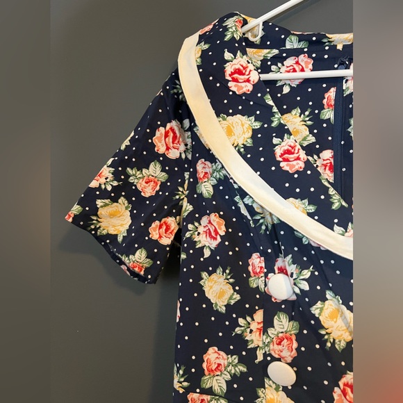 Hell Bunny Vixen 50’s Emma Vintage Style Polka Dot Dress Size XL - Picture 2 of 7